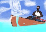 artist:flingering bare_shoulders blue_background blue_legwear boat character:dancing_man character:luan_khumalo dark_skin dead_gods duo earther front_view holding_paddle human looking_up male muscle ocean paddle pants sitting sky spoiler:volume7 top water white_chestwear // 2360x1640 // 469.5KB // rating:Safe