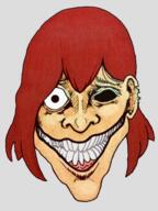 artist:brack character:horrorpirate character:pirate emote head_only looking_at_viewer medium_hair missing_eye red_hair simple_background smile solo transparent_background // 300x400 // 152.6KB // rating:Safe