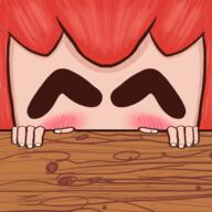 artist:qthebird character:pirate emote meta:tagme pale_hair red_hair simple_background // 500x499 // 174.9KB // rating:Safe