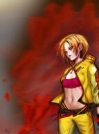 artist:bobo_plushie character:pryde_ulta earring female human lady meta:tagme navel necklace nobility orange_hair pants red_eyes short_hair side_view solo standing tattoo yellow_legwear // 1520x2048 // 4.8MB // rating:Safe