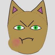 alterkin artist:me blush cat_ears character:revi female front_view frown green_eyes head_only looking_at_viewer mage simple_background solo spoiler:book2 stitch-folk stitches thread transparent_background // 768x768 // 97.6KB // rating:Safe