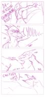 artist:lire blush character:embria_grasstongue character:relc_grasstongue comic door drake dress duo female front_view lying male monochrome nude sharp_nails sharp_teeth simple_background speechbubble standing sweat tail white_background // 700x1500 // 318.0KB // rating:Safe